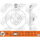 Тормозной диск NiBK RN1426