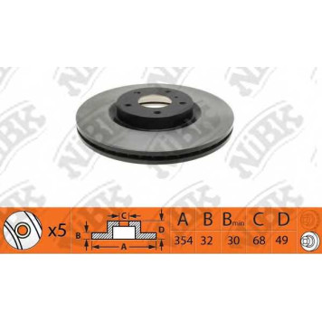 Тормозной диск NiBK RN1428