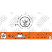 Тормозной диск NiBK RN1438