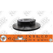 Тормозной диск NiBK RN1439