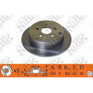 Тормозной диск NiBK RN1440