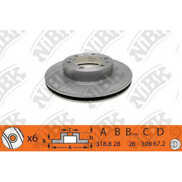 Тормозной диск NiBK RN1446