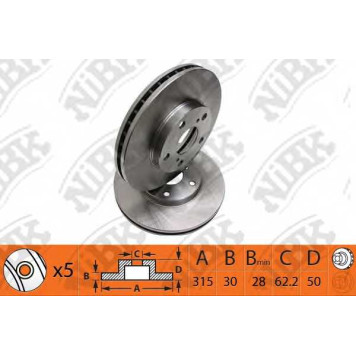 Тормозной диск NiBK RN1472