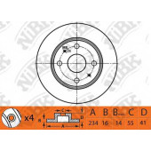 Тормозной диск NiBK RN1481