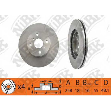 Тормозной диск NiBK RN1483