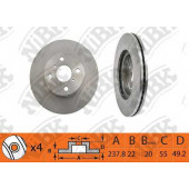 Тормозной диск NiBK RN1484