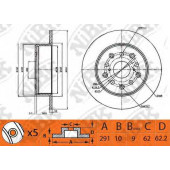Тормозной диск NiBK RN1485