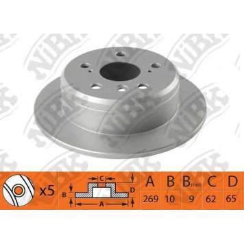 Тормозной диск NiBK RN1486