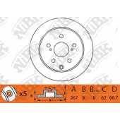 Тормозной диск NiBK RN1489