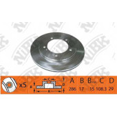 Тормозной диск NiBK RN1491