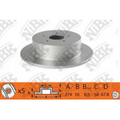 Тормозной диск NiBK RN1509