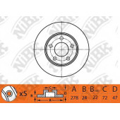 Тормозной диск NiBK RN1519