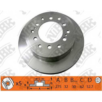 Тормозной диск NiBK RN1531