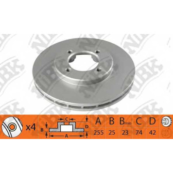 Тормозной диск NiBK RN1533