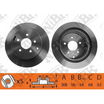 Тормозной диск NiBK RN22001