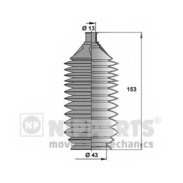Комплект пылника рулевого управления NIPPARTS J2843009
