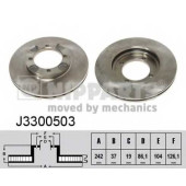 Тормозной диск NIPPARTS J3300503