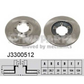Тормозной диск NIPPARTS J3300512