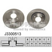 Тормозной диск NIPPARTS J3300513