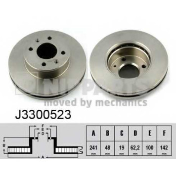 Тормозной диск NIPPARTS J3300523