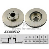 Тормозной диск NIPPARTS J3300532