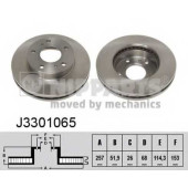 Тормозной диск NIPPARTS J3301065