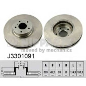 Тормозной диск NIPPARTS J3301091