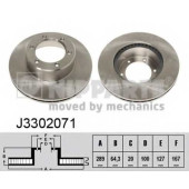Тормозной диск NIPPARTS J3302071