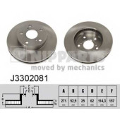 Тормозной диск NIPPARTS J3302081