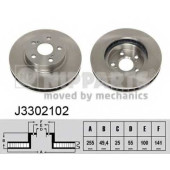 Тормозной диск NIPPARTS J3302102