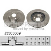 Тормозной диск NIPPARTS J3303069