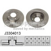 Тормозной диск NIPPARTS J3304013