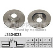 Тормозной диск NIPPARTS J3304033