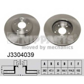 Тормозной диск NIPPARTS J3304039