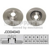 Тормозной диск NIPPARTS J3304040