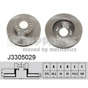 Тормозной диск NIPPARTS J3305029