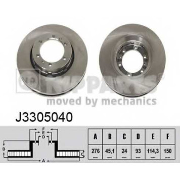 Тормозной диск NIPPARTS J3305040