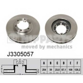 Тормозной диск NIPPARTS J3305057