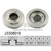 Тормозной диск NIPPARTS J3308019