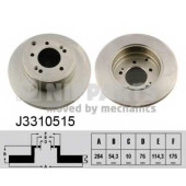 Тормозной диск NIPPARTS J3310515