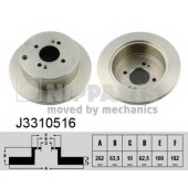 Тормозной диск NIPPARTS J3310516