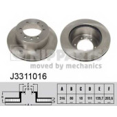 Тормозной диск NIPPARTS J3311016