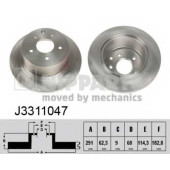 Тормозной диск NIPPARTS J3311047