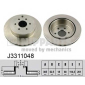 Тормозной диск NIPPARTS J3311048