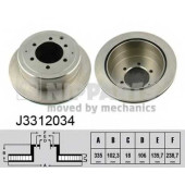 Тормозной диск NIPPARTS J3312034