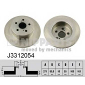 Тормозной диск NIPPARTS J3312054