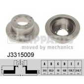 Тормозной диск NIPPARTS J3315009