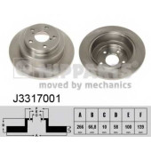 Тормозной диск NIPPARTS J3317001