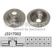 Тормозной диск NIPPARTS J3317002