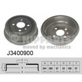 Тормозной барабан NIPPARTS J3400900